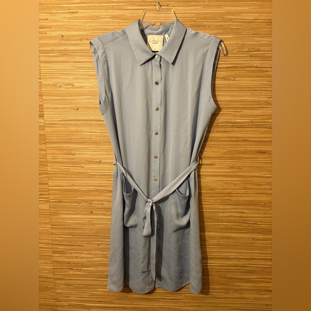 L'Academie Sleeveless Midi Dress Sz M - Picture 2 of 5